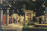 Edward John Poynter A visit to Aesclepius painting